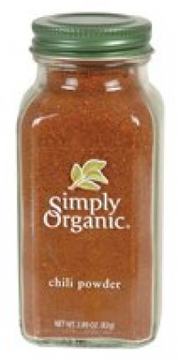 Simply Organic Chili Powder Certified Organic, 2.89-Ounce Containers (Pack of 3) Simply Organic Chili Powder Certified Organic, 2.89-Ounce Containers (Pack of 3)