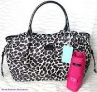 Kate Spade Stevie Baby Diaper Bag Classic Black White Lindenwood Leopard Kate Spade Stevie Baby Diaper Bag Classic Black White Lindenwood Leopard