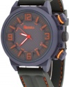 Raynell Hiptone Grey-Orange Resin Sport Watch #R7556-84O