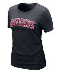 Keep your team pride on display with this NCAA Rutgers Scarlet Knights t-shirt from Nike. Keep your team pride on display with this NCAA Rutgers Scarlet Knights t-shirt from Nike.