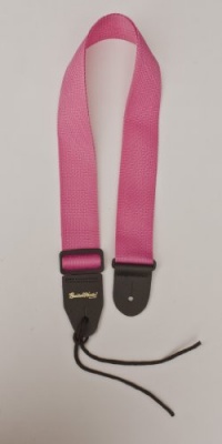 Guitar Strap Pink Nylon with Solid Leather Ends & Heavy Duty Tie Lace Quality Made in U.S.A. Fast Free Shipping To Any U.S. Address Guitar Strap Pink Nylon with Solid Leather Ends & Heavy Duty Tie Lace Quality Made in U.S.A. Fast Free Shipping To Any U.S. Address