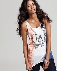 Hit refresh on your summer basics collection with this CHASER tee, featuring a bold graphic and splashy tie-dye. Hit refresh on your summer basics collection with this CHASER tee, featuring a bold graphic and splashy tie-dye.