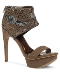 Chic and sophisticated. The Palermo platform sandals by Carlos by Carlos Santana are made of sexy suede and feature a cool beaded ankle strap enclosure. Chic and sophisticated. The Palermo platform sandals by Carlos by Carlos Santana are made of sexy suede and feature a cool beaded ankle strap enclosure.