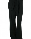 Charter Club Womens Classic Fit Straight Leg Trouser Tie Pants