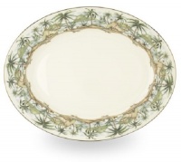 Lenox British Colonial Gold Banded Bone China 16-Inch Oval Platter Lenox British Colonial Gold Banded Bone China 16-Inch Oval Platter