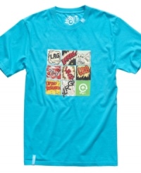 Keep your quirky style with this cool comic t-shirt from LRG. Keep your quirky style with this cool comic t-shirt from LRG.