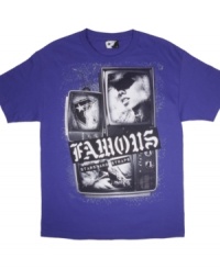 Show off your on-screen style with this cool Famous Stars and Straps graphic tee. Show off your on-screen style with this cool Famous Stars and Straps graphic tee.