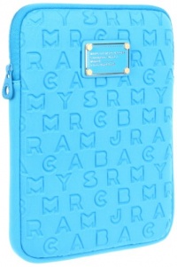MARC by Marc Jacobs Stardust Logo Neoprene Tablet iPad Case Bag - Electric Blue MARC by Marc Jacobs Stardust Logo Neoprene Tablet iPad Case Bag - Electric Blue