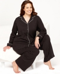 Nothing comforts quite like the classics. A traditional cut and romantic prints combine on the soft, brushed knit pajamas by Charter Club. Nothing comforts quite like the classics. A traditional cut and romantic prints combine on the soft, brushed knit pajamas by Charter Club.