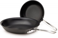Emeril by All-Clad E919S264 Hard Anodized Nonstick Scratch Resistant 8-Inch and 12-Inch Fry Pan / Saute Pan Cookware Set, Black