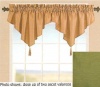 Stylemaster Tribeca 52 by 20-Inch Faux Silk Ascot Valance with Tassel, Avocado