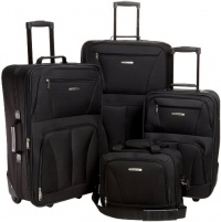 Rockland Luggage Skate Wheels 4 Piece Luggage Set Rockland Luggage Skate Wheels 4 Piece Luggage Set