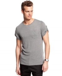 Roll up your sleeves and get to work looking stylish this season with this t-shirt from Calvin Klein. Roll up your sleeves and get to work looking stylish this season with this t-shirt from Calvin Klein.