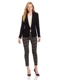 DKNYC Women's Long Sleeve Shawl Collar Blazer With Lightweight Satin Back, Black, 6 DKNYC Women's Long Sleeve Shawl Collar Blazer With Lightweight Satin Back, Black, 6