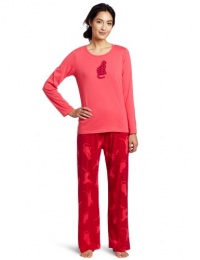 Hue Sleepwear Women's Rhinestone Long-Sleeve Pajama Set Hue Sleepwear Women's Rhinestone Long-Sleeve Pajama Set