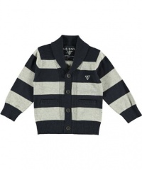 GUESS Kids Boys Striped Cardigan with Shawl Collar, STRIPE (7) GUESS Kids Boys Striped Cardigan with Shawl Collar, STRIPE (7)