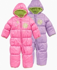 She'll be toasty and look totally adorable in this Hawke & Co. snowsuit. She'll be toasty and look totally adorable in this Hawke & Co. snowsuit.