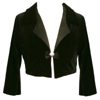 Bonnie Jean Little Girl 4-6X BLACK RHINESTONE BOW VELVET SATIN Special Occasion Holiday Pageant Party Jacket/Shrug-6 BNJ-3712X-X33712 Bonnie Jean Little Girl 4-6X BLACK RHINESTONE BOW VELVET SATIN Special Occasion Holiday Pageant Party Jacket/Shrug-6 BNJ-3712X-X33712