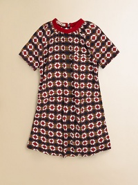 Funky geometric-inspired pattern updates this classic sheath design.Elbow length sleevesSlash pocketBack zip closurePolyesterHand washMade in Italy Funky geometric-inspired pattern updates this classic sheath design.Elbow length sleevesSlash pocketBack zip closurePolyesterHand washMade in Italy