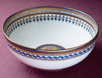 Mottahedeh Chinoise Blue Round Bowl 8.5 In Mottahedeh Chinoise Blue Round Bowl 8.5 In