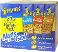 Planters-Nuts On the Go Snack Packs, 24/2 oz Variety Packs Planters-Nuts On the Go Snack Packs, 24/2 oz Variety Packs