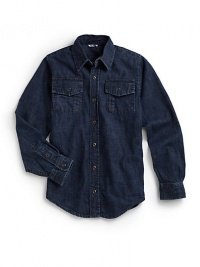 THE LOOKStraight point collarLong cuffed sleevesFront buttonsU-shaped hemTHE MATERIALCottonCARE & ORIGINMachine washImported THE LOOKStraight point collarLong cuffed sleevesFront buttonsU-shaped hemTHE MATERIALCottonCARE & ORIGINMachine washImported