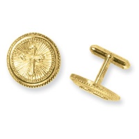 Gold-tone Cross Cuff Links Gold-tone Cross Cuff Links