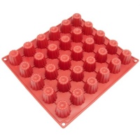 Freshware 30-Cavity Silicone Mini Cannele Pan Freshware 30-Cavity Silicone Mini Cannele Pan