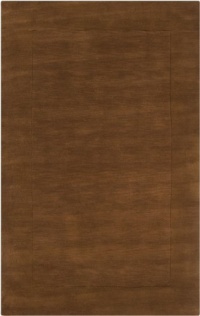 Area Rug 7x9 Rectangle Solid/Striped Golden Brown Color - Surya Mystique Rug from RugPal Area Rug 7x9 Rectangle Solid/Striped Golden Brown Color - Surya Mystique Rug from RugPal