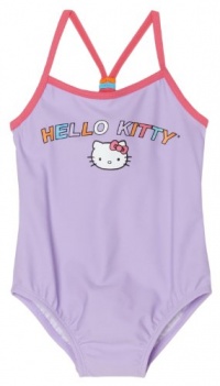 Hello Kitty Girls 2-6x Toddler America Sweetheart 1 Piece Swimwear, Purple, 2T Hello Kitty Girls 2-6x Toddler America Sweetheart 1 Piece Swimwear, Purple, 2T