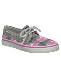 Style her sweetly. These boat shoes from Sperry will add a pinch of pretty prep to her sunny style this summer. Style her sweetly. These boat shoes from Sperry will add a pinch of pretty prep to her sunny style this summer.