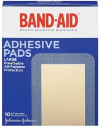 Band-Aid Brand Adhesive Bandages, Large Adhesive Pads, 10-Count Bandages (Pack of 2) Band-Aid Brand Adhesive Bandages, Large Adhesive Pads, 10-Count Bandages (Pack of 2)