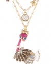Betsey Johnson A Day at the Zoo Ostrich 2 Row Necklace, 19