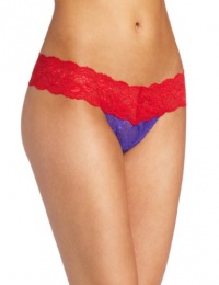 Cosabella Women's Never Say Never 2 Tone Cutie Thong, Poinsettia, One Size Cosabella Women's Never Say Never 2 Tone Cutie Thong, Poinsettia, One Size