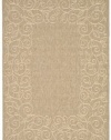 Safavieh Courtyard Collection CY5139B Coffee and Sand Indoor/ Outdoor Area Rug, 4-Feet by 5-Feet 7-Inch