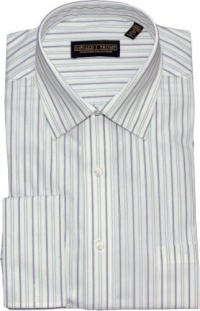 Donald Trump Striped French Cuff Long Sleeve Dress Shirt Donald Trump Striped French Cuff Long Sleeve Dress Shirt