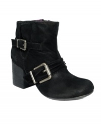 Insert drama here. The Tarta booties by Blowfish feature dramatic buckles on the sides and a cute stacked heel. Insert drama here. The Tarta booties by Blowfish feature dramatic buckles on the sides and a cute stacked heel.
