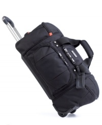 Along for every ride down every road. The convenience of this rolling duffel adds a much-needed element of relaxation to your adventure ahead. A durable, sporty construction includes a bright pop of color in a fully-stock and fully-lined orange interior that houses multiple mesh and elastic pockets, keeping life at the forefront of every trip. Limited lifetime warranty. Along for every ride down every road. The convenience of this rolling duffel adds a much-needed element of relaxation to your adventure ahead. A durable, sporty construction includes a bright pop of color in a fully-stock and fully-lined orange interior that houses multiple mesh and elastic pockets, keeping life at the forefront of every trip. Limited lifetime warranty.