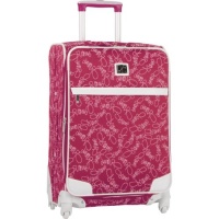 Diane Von Furstenberg Luggage Color On The Go 24 Inch Custom Expandable Spinner, Fuschia/White, One Size Diane Von Furstenberg Luggage Color On The Go 24 Inch Custom Expandable Spinner, Fuschia/White, One Size