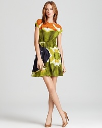 A bold botanical print blooms on this Alice + Olivia dress, tailored in a sweet, ladylike silhouette. Exclusively at Bloomingdale's. A bold botanical print blooms on this Alice + Olivia dress, tailored in a sweet, ladylike silhouette. Exclusively at Bloomingdale's.