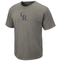 MLB Colorado Rockies Big Time Play Short Sleeve Pigment Dye Tee Men's MLB Colorado Rockies Big Time Play Short Sleeve Pigment Dye Tee Men's