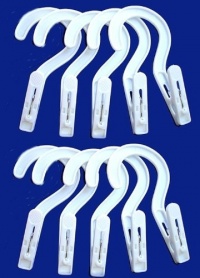 10 Laundry Hooks Clothes Pins Hanging Clips Plastic Hanger Home Travel Portable 10 Laundry Hooks Clothes Pins Hanging Clips Plastic Hanger Home Travel Portable