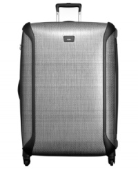 Dependable durability, professional protection. Crafted from Tegris®, a revolutionary armor-like thermoplastic used in race-cars and protective equipment for football players, this lightweight bag rises above the bumps and bruises of travel. A X-Brace 45™ handle system adds to the structural rigidity and prevents damage to the mobility of this 2-wheel easy glider. 5-year warranty. Dependable durability, professional protection. Crafted from Tegris®, a revolutionary armor-like thermoplastic used in race-cars and protective equipment for football players, this lightweight bag rises above the bumps and bruises of travel. A X-Brace 45™ handle system adds to the structural rigidity and prevents damage to the mobility of this 2-wheel easy glider. 5-year warranty.