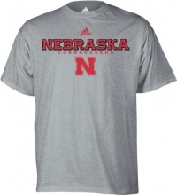 Nebraska Cornhuskers Grey adidas Impervious T-Shirt Nebraska Cornhuskers Grey adidas Impervious T-Shirt