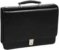 McKleinUSA LEXINGTON 83544 Black Flapover Double Compartment Briefcase McKleinUSA LEXINGTON 83544 Black Flapover Double Compartment Briefcase