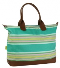 Amy Butler for Kalencom Marni Duffle Bag without Ribbon - Flatweave Stripe Emerald Amy Butler for Kalencom Marni Duffle Bag without Ribbon - Flatweave Stripe Emerald