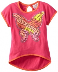 Beautees Girls 2-6X Hi-Low Butterfly, Hot Pink, 5 Beautees Girls 2-6X Hi-Low Butterfly, Hot Pink, 5