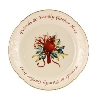 Lenox Winter Greetings Friends & Family Gather Here Dessert Platter Lenox Winter Greetings Friends & Family Gather Here Dessert Platter
