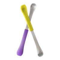 Boon Swap 2 Count 2 in 1 Feeding Spoon, Green/Purple Boon Swap 2 Count 2 in 1 Feeding Spoon, Green/Purple