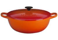 Le Creuset Enameled Cast-Iron 2-3/4-Quart Soup Pot, Flame Le Creuset Enameled Cast-Iron 2-3/4-Quart Soup Pot, Flame